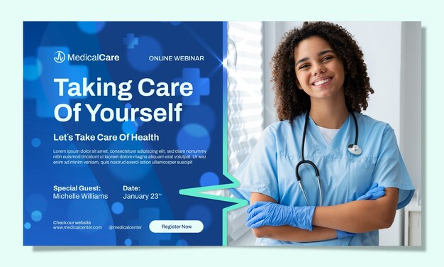 Hospital  care webinar template