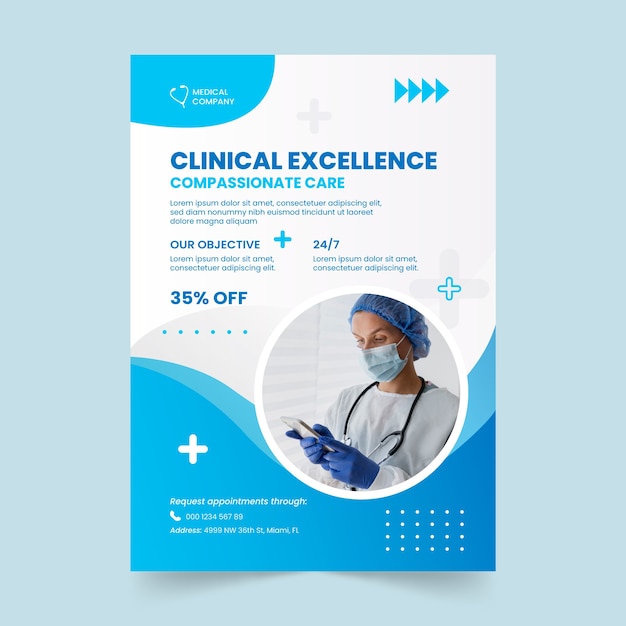 hospital healthcare service  poster