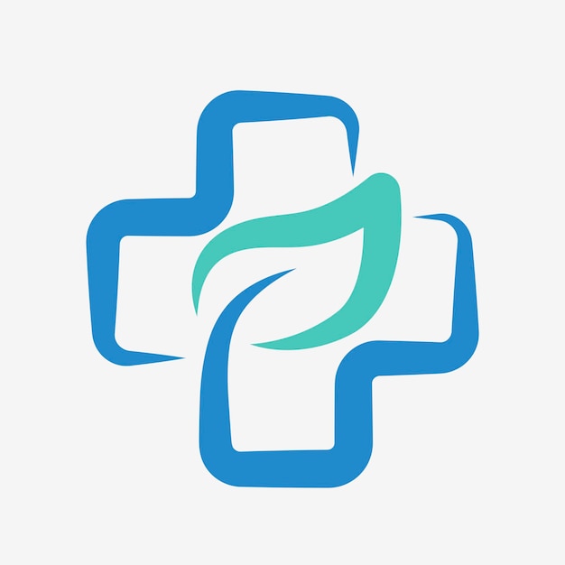 Медицинский крест больницы дизайн логотипа вектор