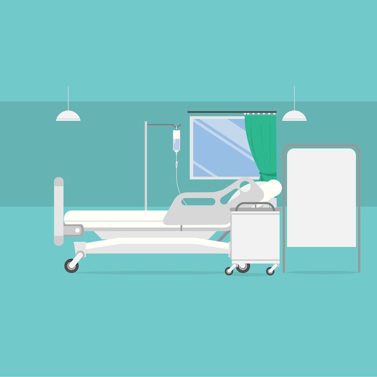 무료 Vector 병실 배경 디자인