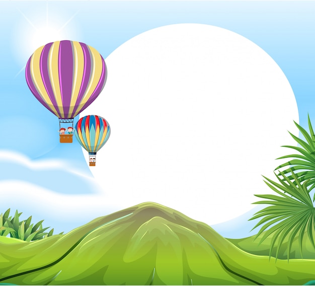 Premium Vector Hot air balloon template Premium Vector Hot air balloon template