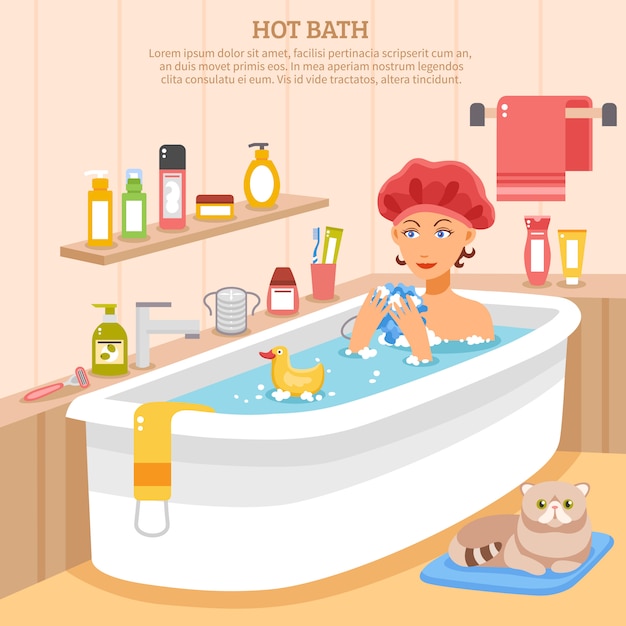 Hot Bath Poster