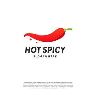 Hot chilli logo designs vector, spicy pepper logo template