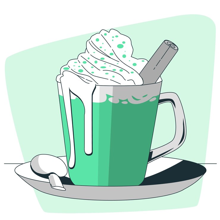 무료 Vector 핫 초콜릿 개념 그림