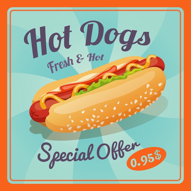 Hot Dog Poster