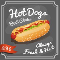Poster di hot dog