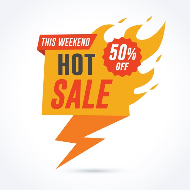 Hot fire sale banner