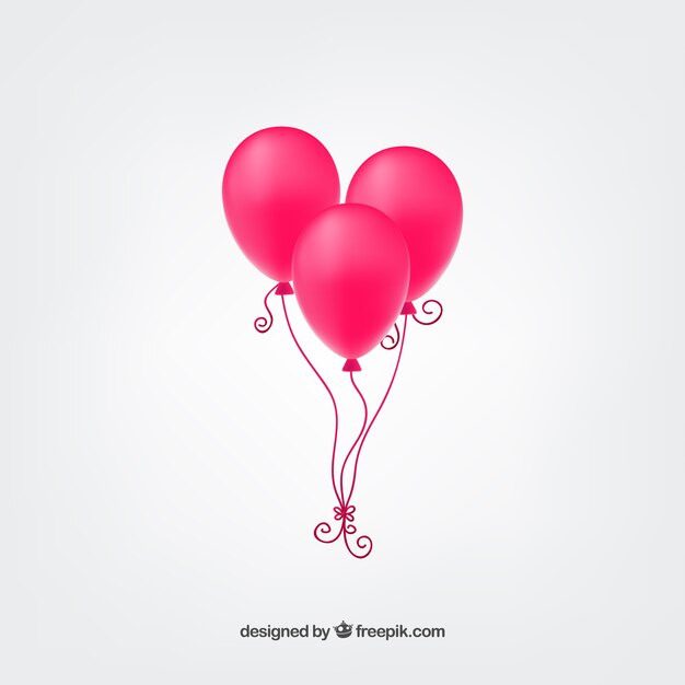 Hot pink balloons