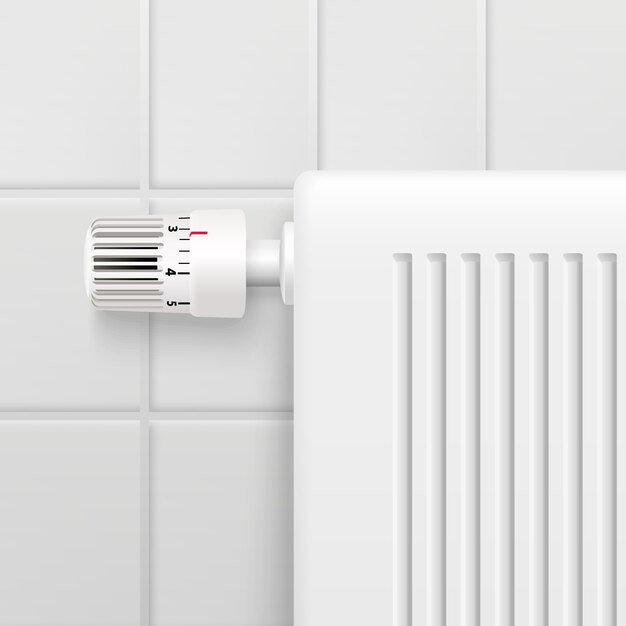 Hot water heating radiator 
