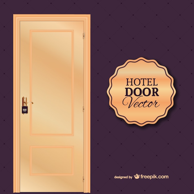 Бесплатное векторное изображение Отель дверь вектор
