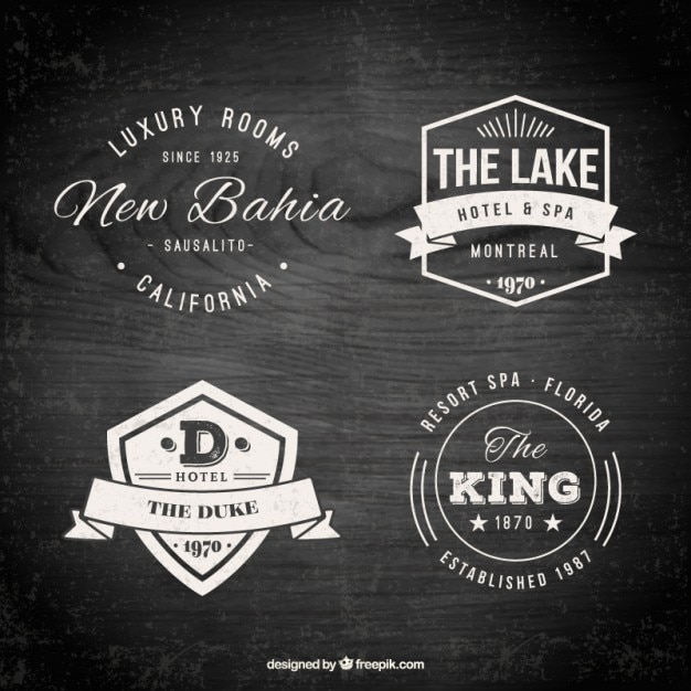 Download Free Hotel Logo Templates In A Retro Style Svg Dxf Eps Png Free Download Cut Files Svg Png Dxf