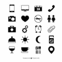 Free vector hotel room icons