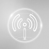hotspot network technology icon vector in white on gradient background