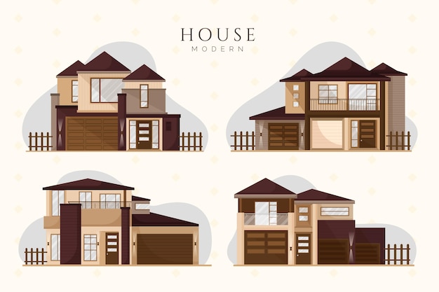 Free vector house collection