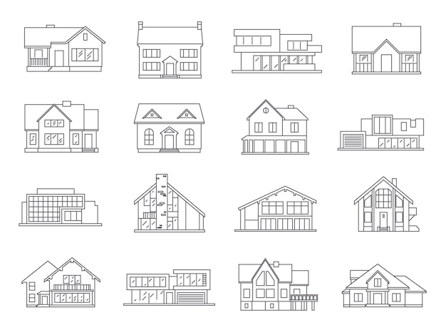 House Icons Flat Set