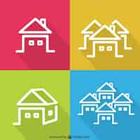 Free vector house icons