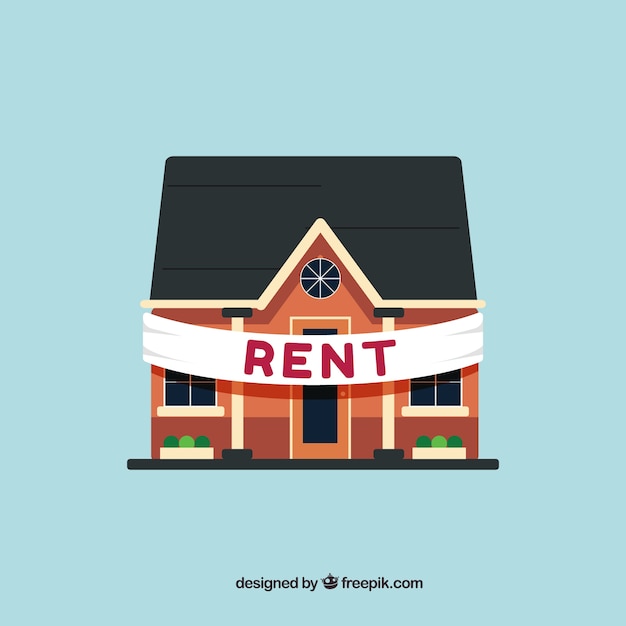 Free vector house rental background