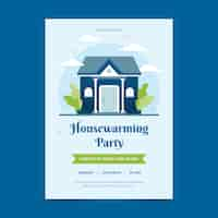 Free vector house warming party invitation concept