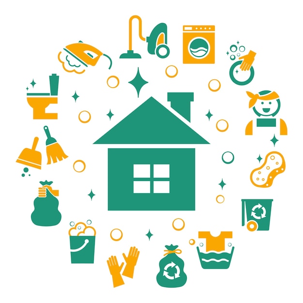 Household items stock vector. Illustration of house, letter - 8649725