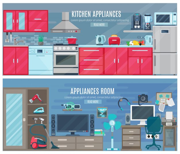 household  horizontal banners 