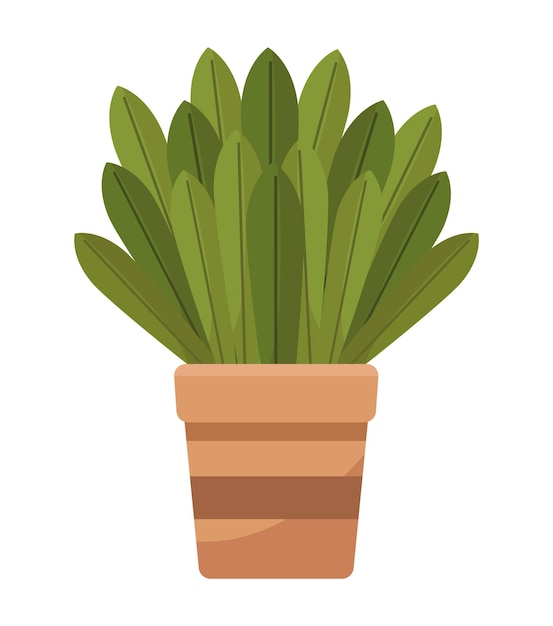 Free vector houseplant in pot nature icon