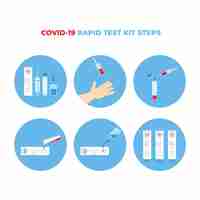 Free vector how the covid-19 test works