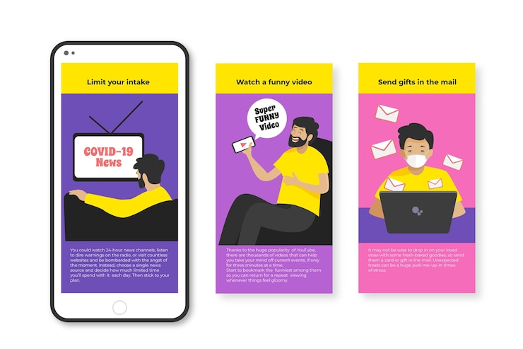 Free Vector how to stay positive during the coronavirus instagram posts
