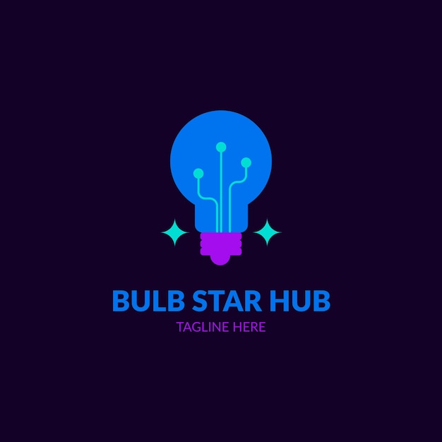 Free Vector | Hub logo design template