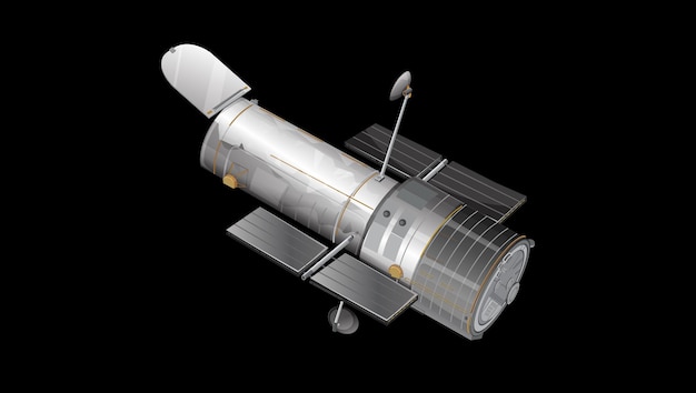 Free vector the hubble space telescope
