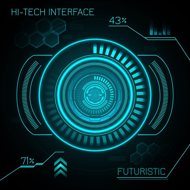 Hud Futuristic Background