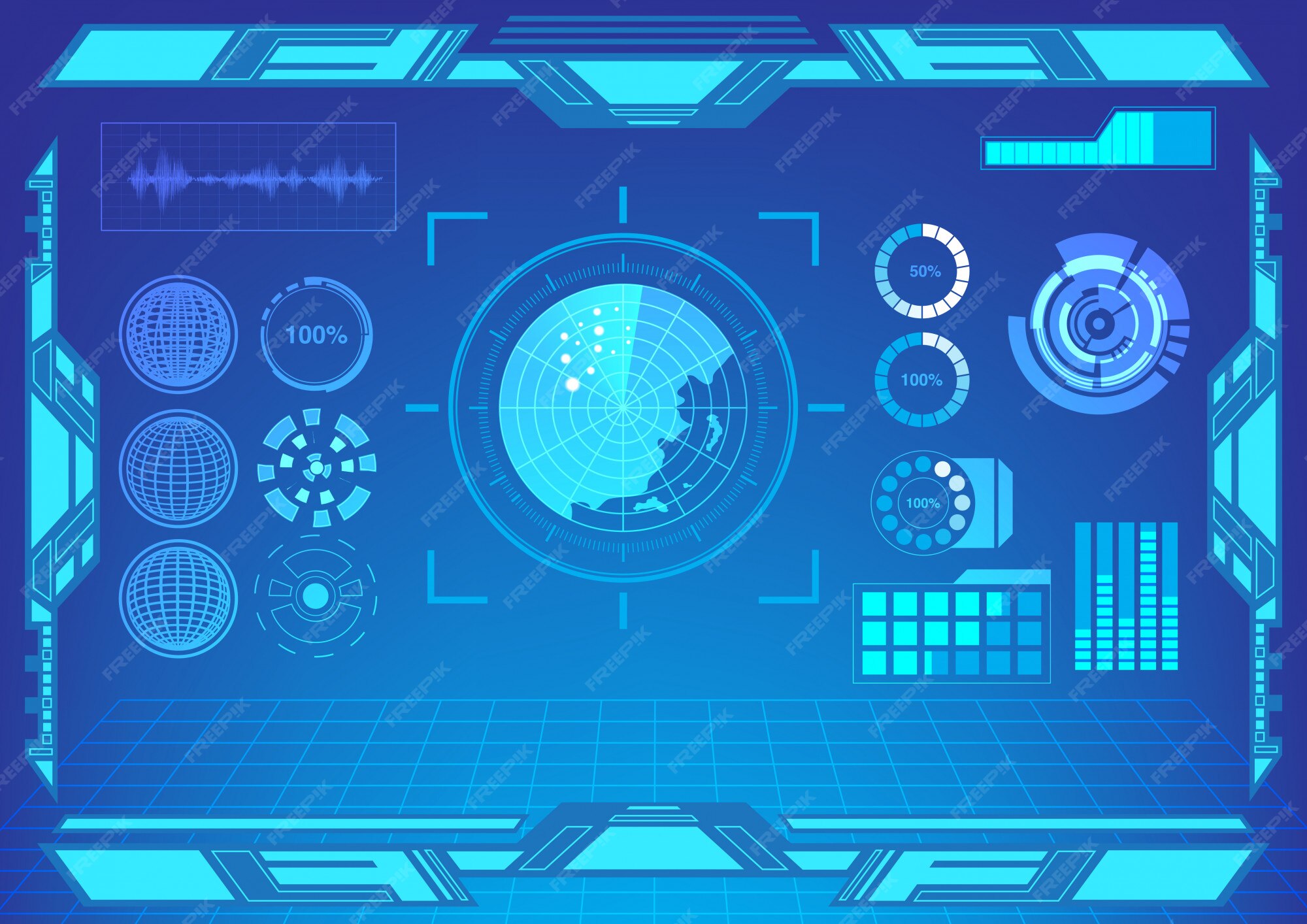 Premium Vector Hud Interface Premium Vector Hud Interface