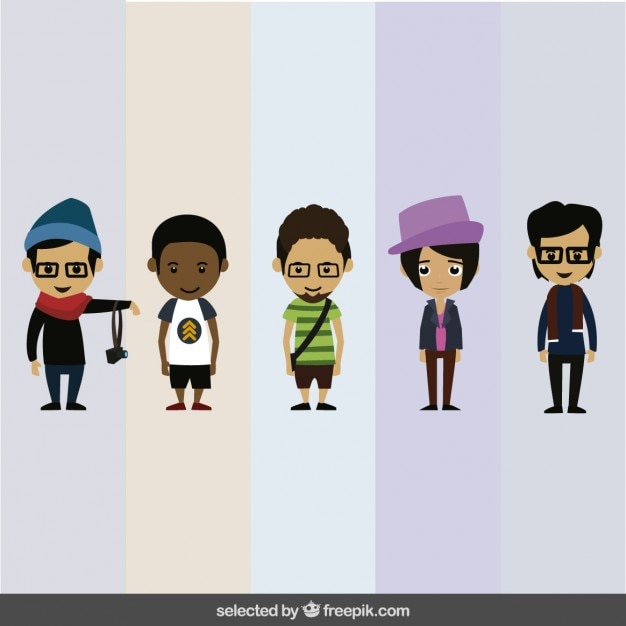 Free vector human characters collection