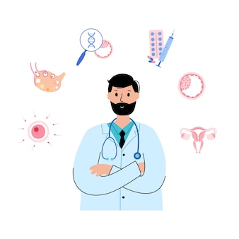 Human egg cell anatomy. fertilisation, gynecology and ivf research.