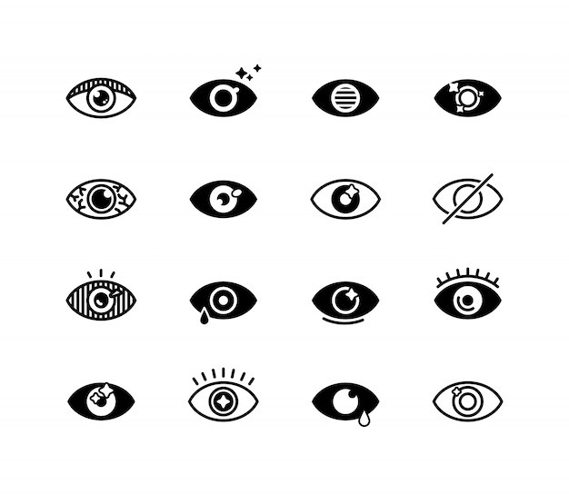 Набор человеческих глаз