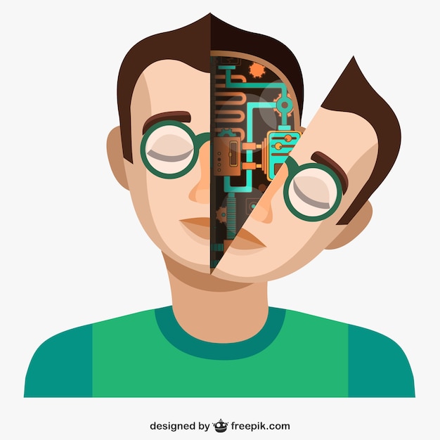 Free vector human knowledge