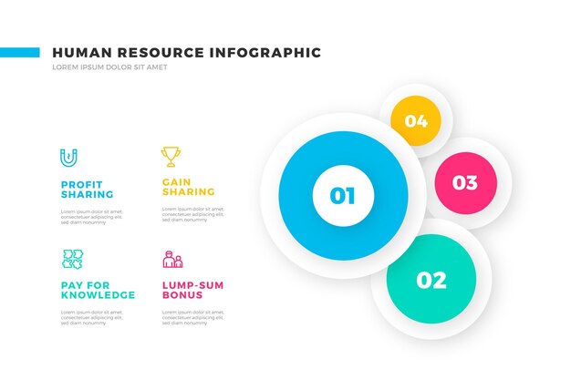 Human resource infographic template