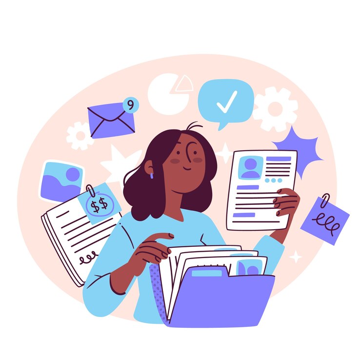 Free Vector human resources concept illustration