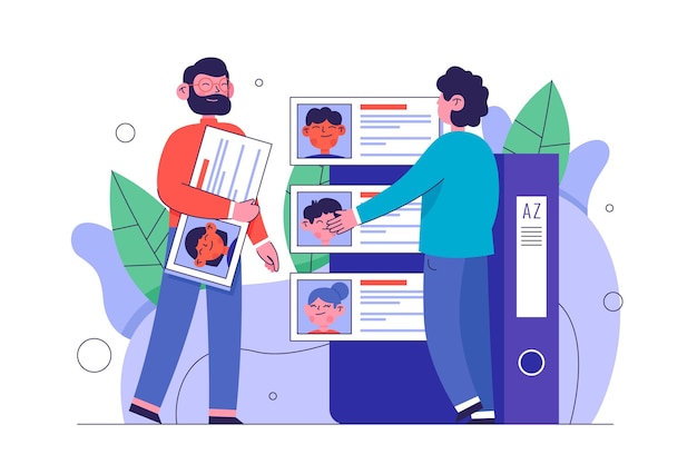 無料ベクター 最高の候補者を探している人材