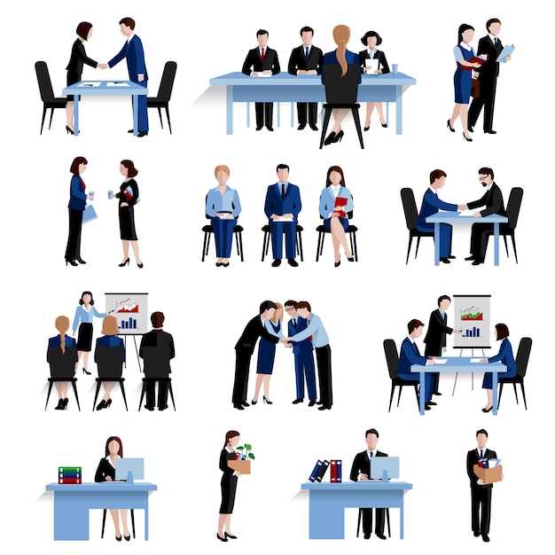 Free vector human resources personnel selection