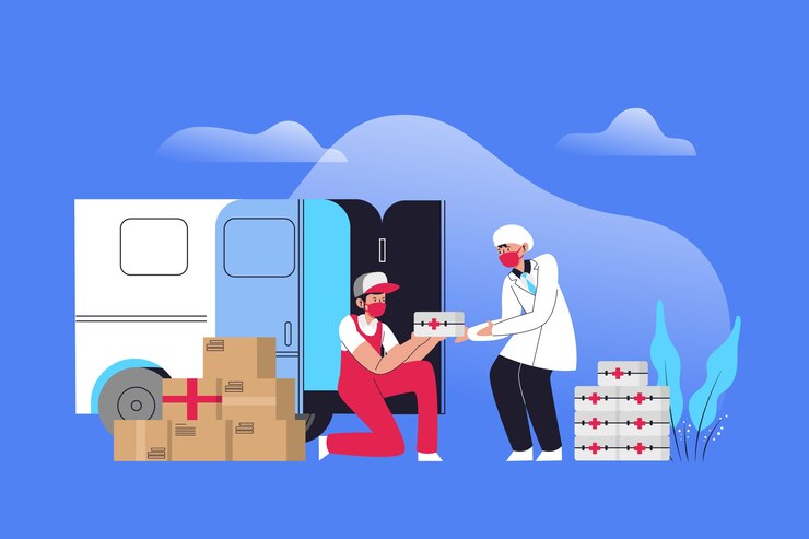 無料Vector 人道支援のコンセプト