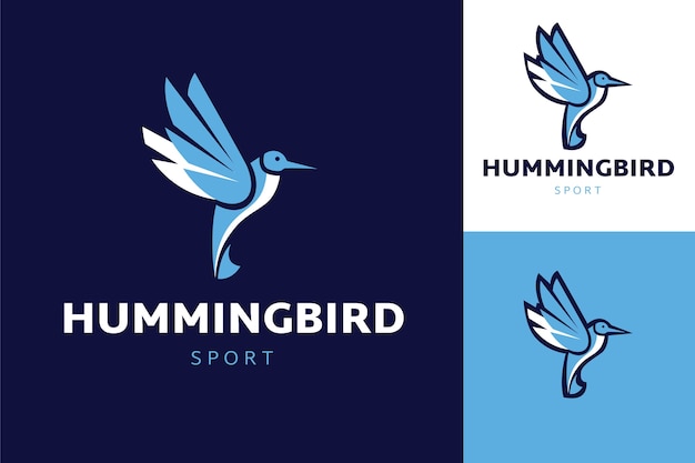 Free vector hummingbird  logo template