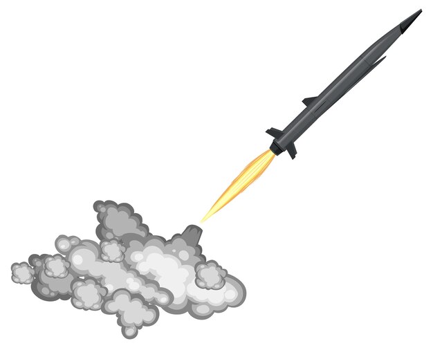 연기 흔적을 이용한 극초음속 미사일 발사