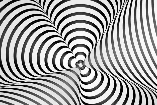 Hypnotic optical illusion background