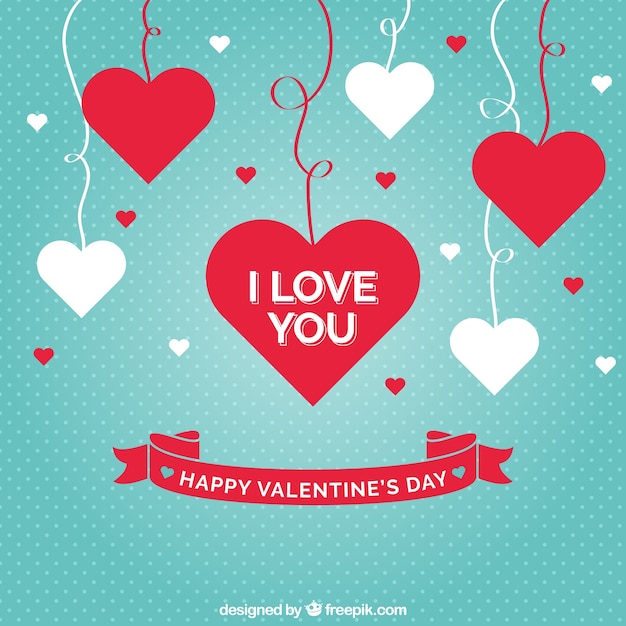 Free vector i love you card