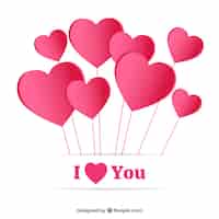 Free vector i love you card