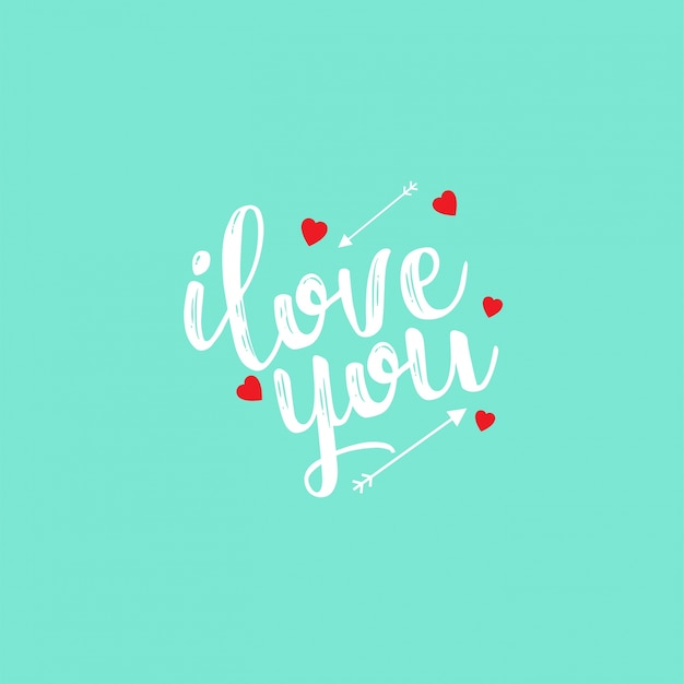 Free vector i love you with light background