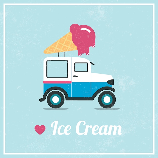 Free vector ice cream background design
