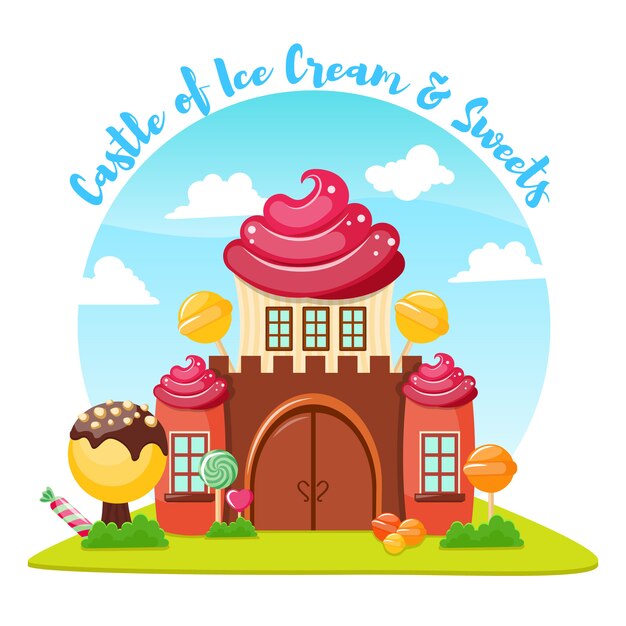 Ice Cream Castle Composition