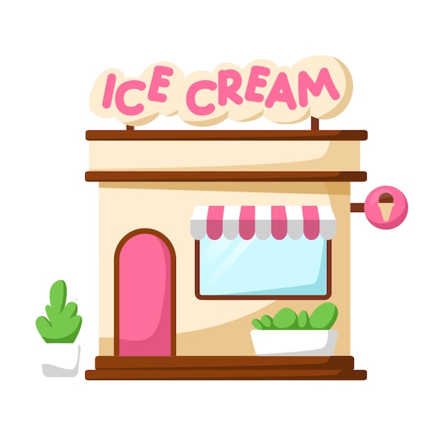 Free vector ice cream flyer post template