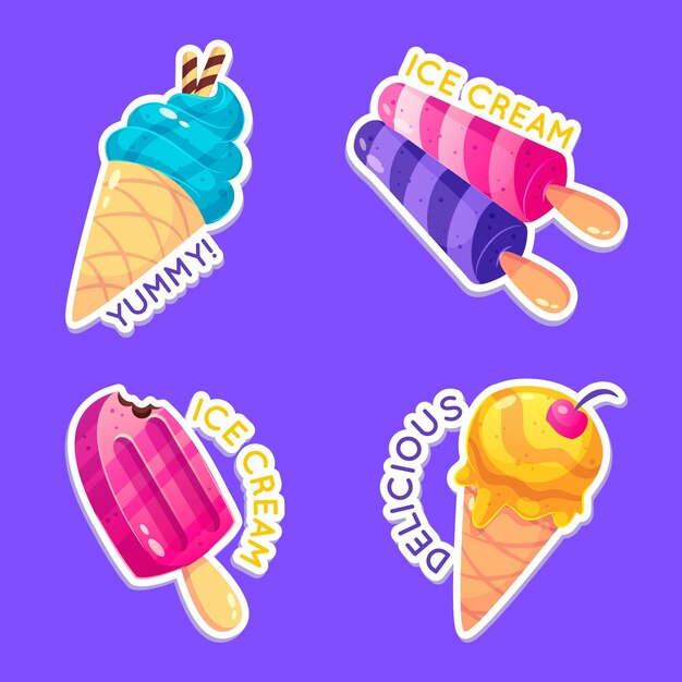 Ice cream label pack